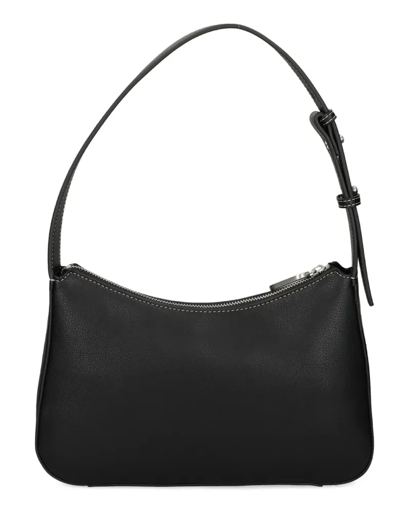 Karl Lagerfeld Kleine Schultertasche mit Metall-Logo - Schwarz Schwarz
