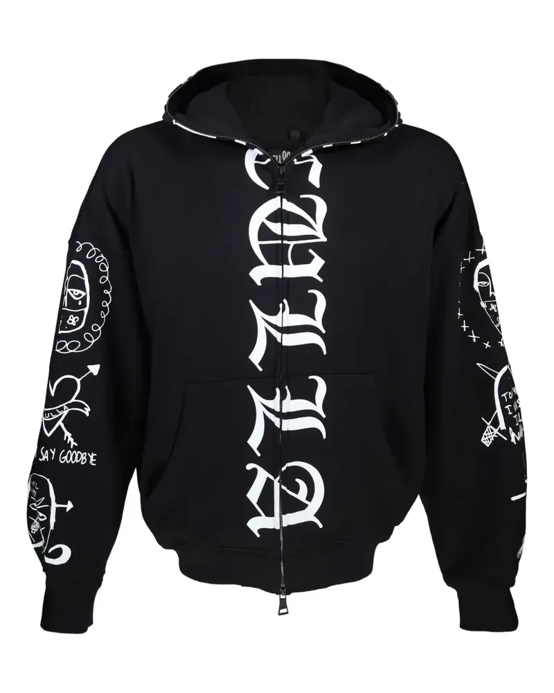 Haculla Kapuzenjacke mit grafischem Print - Schwarz Schwarz