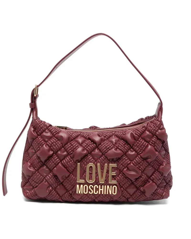 Moschino Gesteppte Schultertasche - Rot Rot