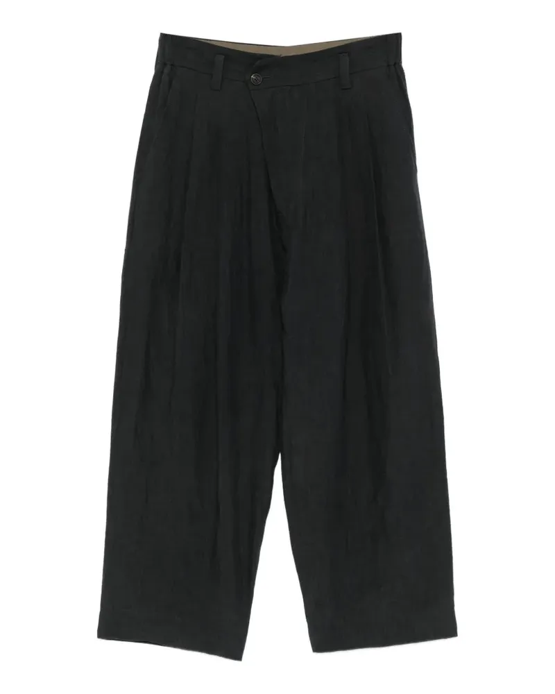 Ziggy Chen pleated-waistband pocket trousers - Blau Blau