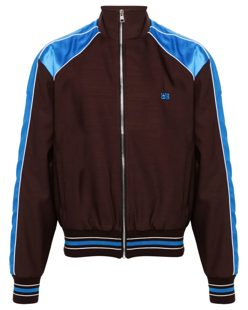 Wales Bonner Courage Sportjacke mit Reißverschluss - Braun Braun