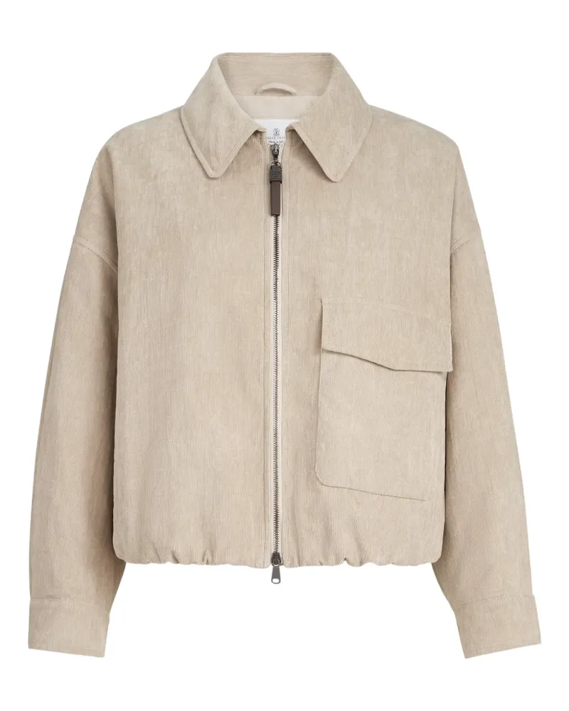 Brunello Cucinelli Jacke mit Cord-Effekt - Nude Nude