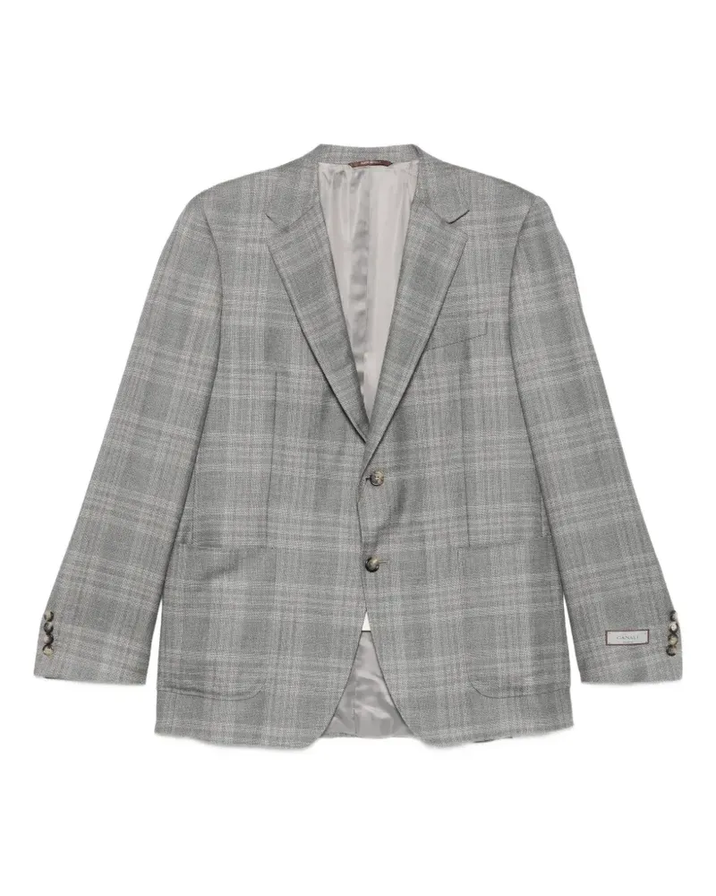 Canali Prince of Wales check blazer - Grau Grau