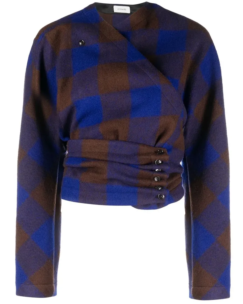 Christophe Lemaire Karierte Bluse - Blau Blau