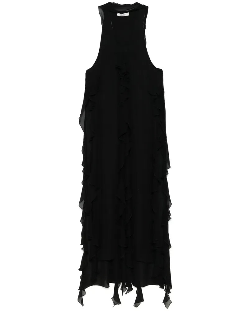 Dorothee Schumacher Top mit Rüschen - Schwarz Schwarz