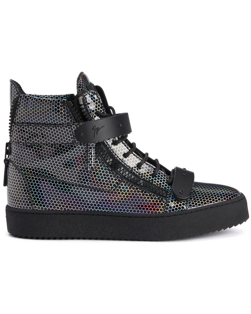 Giuseppe Zanotti High-Top-Sneakers mit geometrischem Print - Schwarz Schwarz