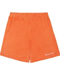 SPORTY & RICH NY Tennis Club Straight-Leg-Shorts Orange