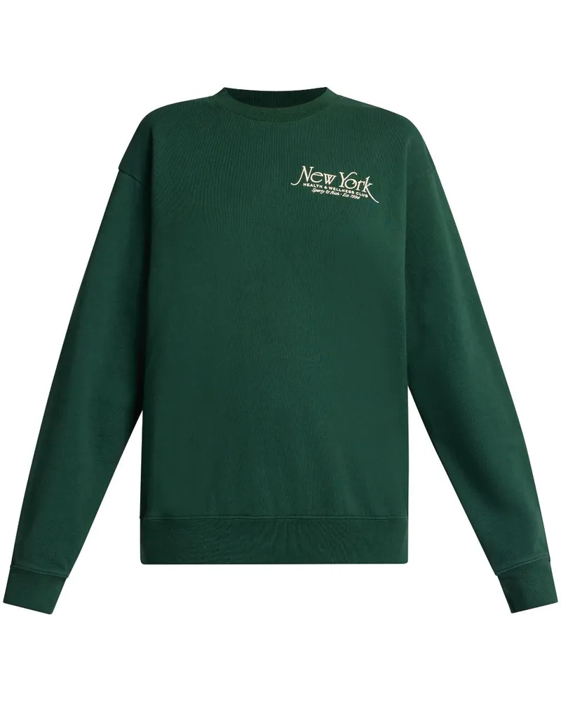 SPORTY & RICH Sweatshirt mit Print - Grün Grün