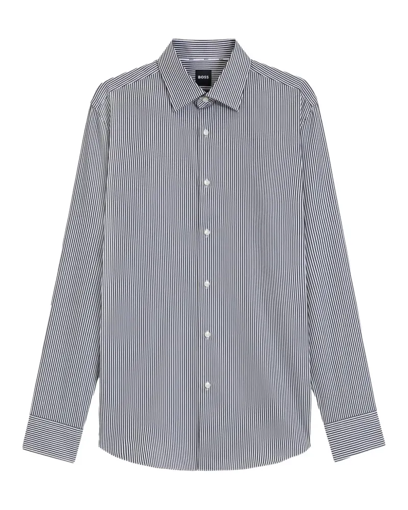 HUGO BOSS Gestreiftes Hemd - Weiß Weiß
