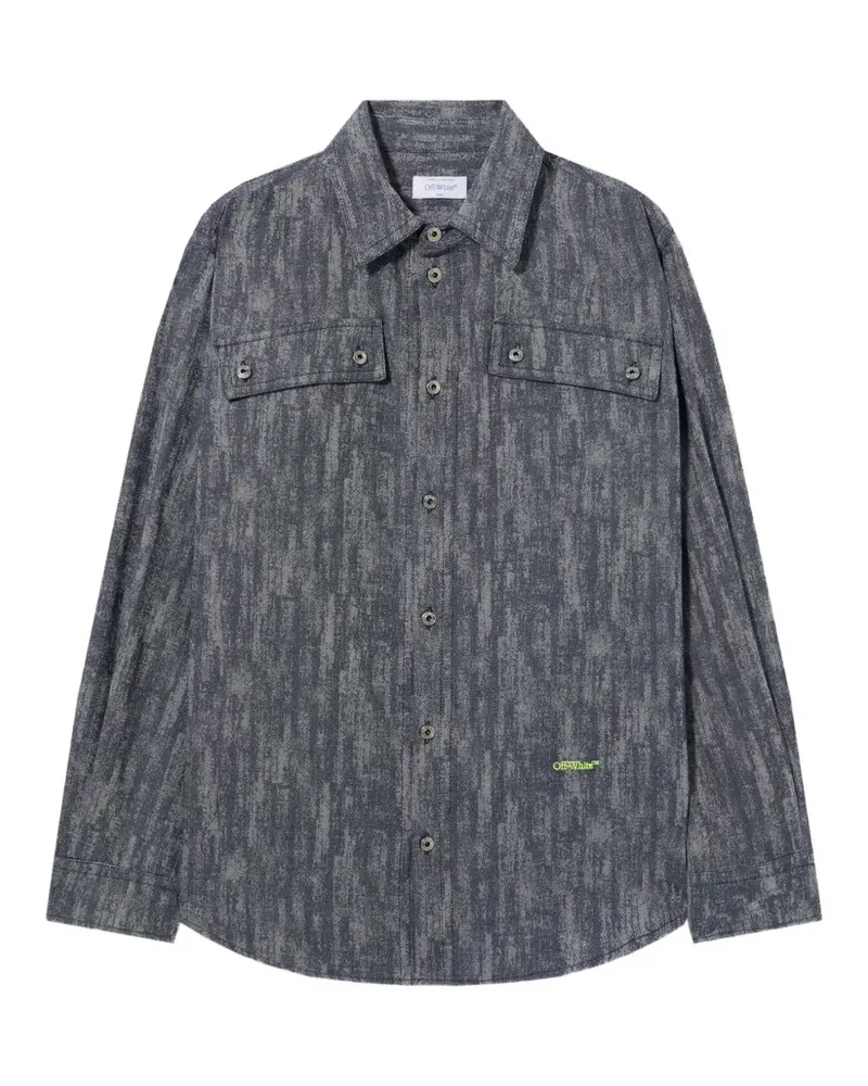 OFF-WHITE Ss_Switch Off button-up shirt - Blau Blau