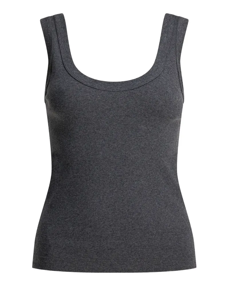 Brunello Cucinelli scoop neck top - Grau Grau