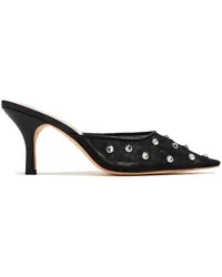 Loeffler Randall Paloma Mules mit Strass Schwarz