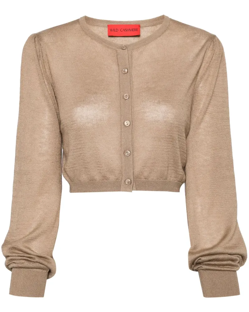 Wild Cashmere Taylor Cardigan - Nude Nude