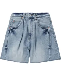 SJYP Jeans-Shorts mit Falten Blau