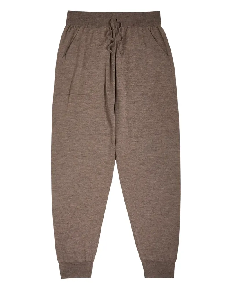 John Smedley Hoodie aus Merinowolle - Braun Braun