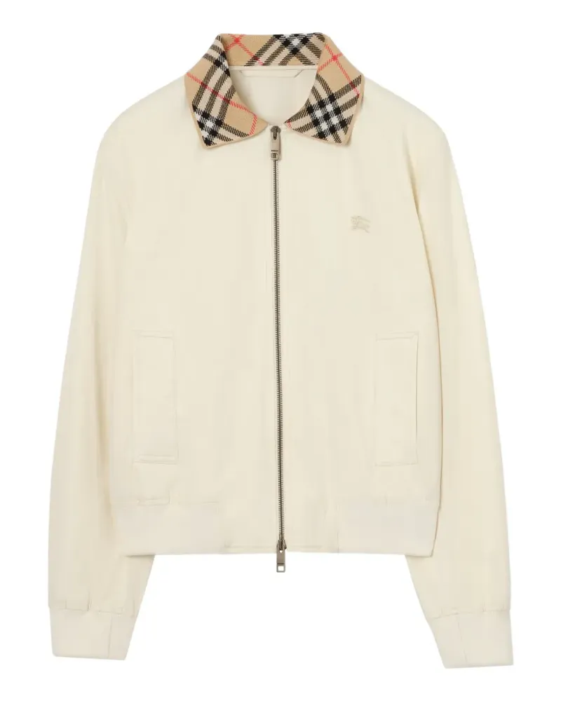 Burberry Tropische Gabardine Hayfield Bomberjacke - Nude Nude