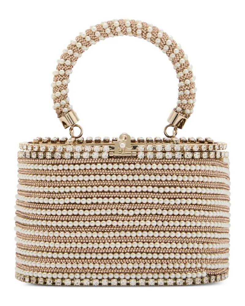 Rosantica Holli Libellula pearl embellished mini bag - Weiß Weiß