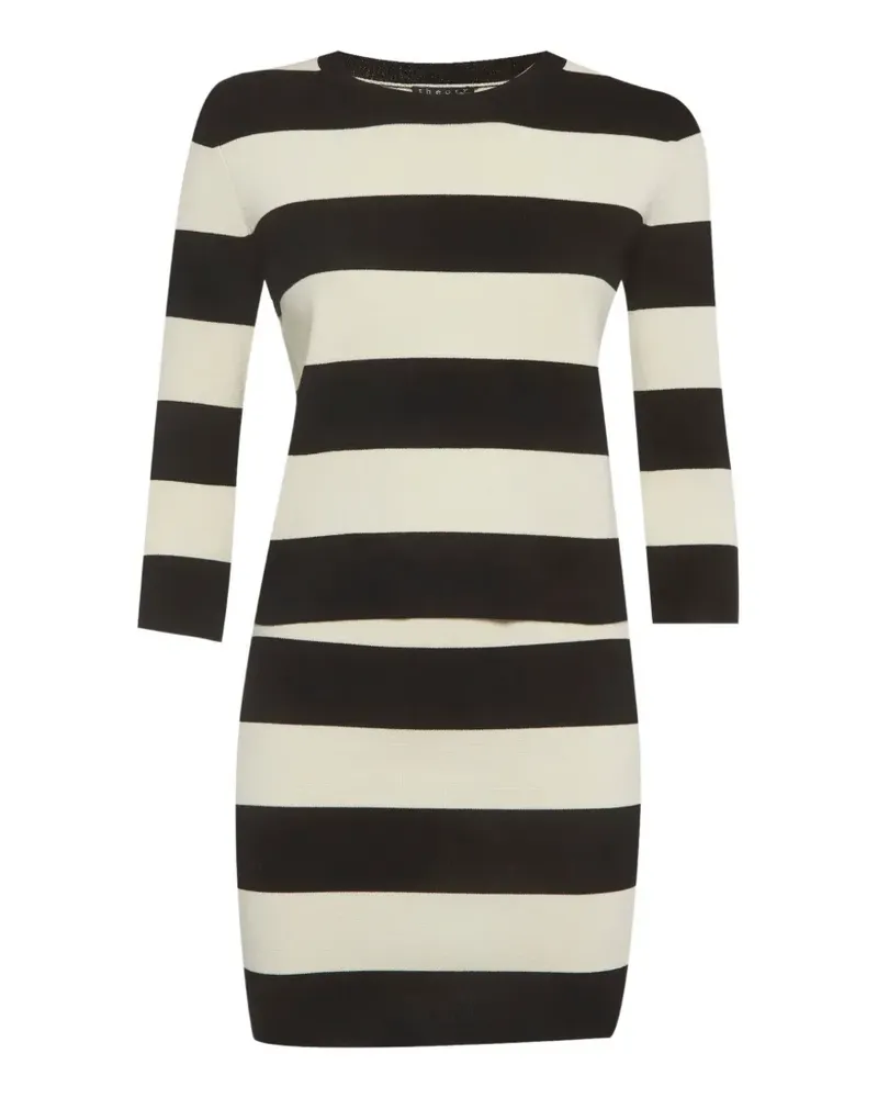 Theory striped knit skirt set - Weiß Weiß