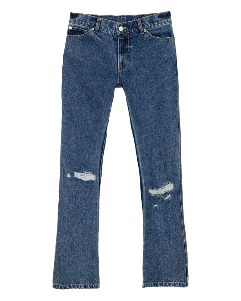 Natasha Zinko Schlagjeans im Distressed-Look - Blau Blau