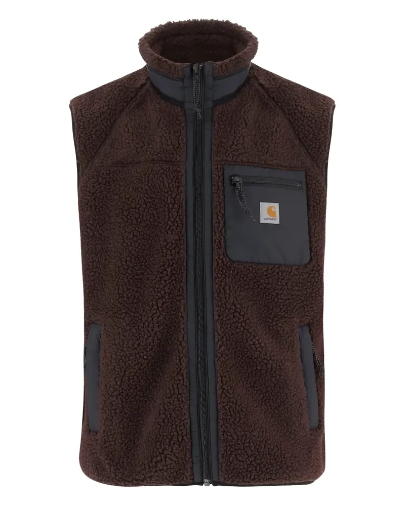 Carhartt WIP logo-pach zip-up vest - Braun Braun