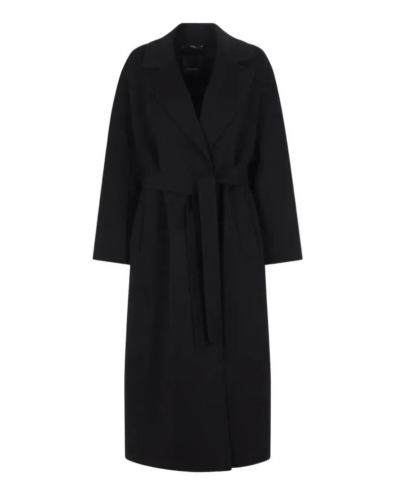 Max Mara belted wrap coat - Schwarz Schwarz