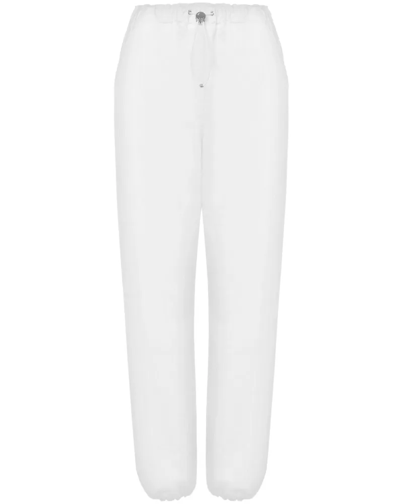Moschino Jogginghose mit elastischen Bündchen - Weiß Weiß