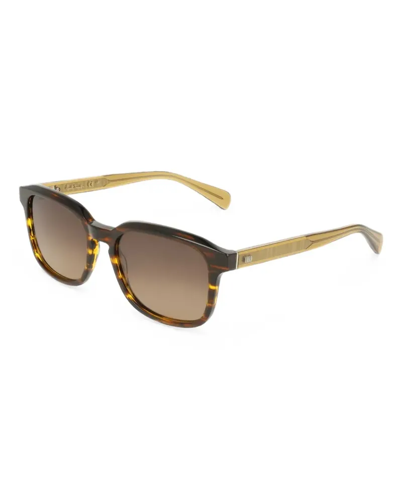 Paul Smith tortoiseshell-effect square-frame sunglasses - Braun Braun