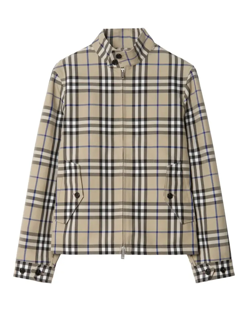 Burberry Check Harrington-Jacke - Nude Nude