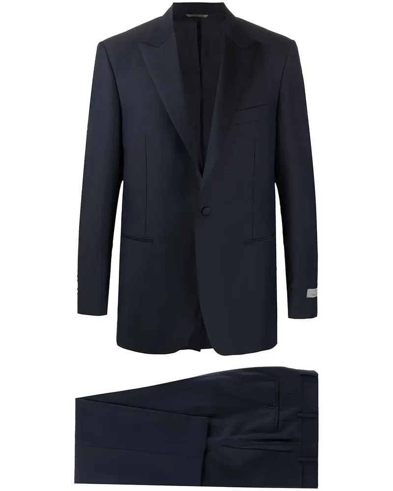 Canali Einreihiger Anzug - Blau Blau