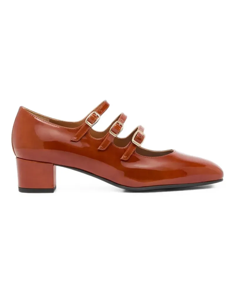 Carel Kina Pumps aus Lackleder - Braun Braun