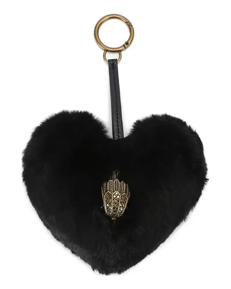 Kurt Geiger Eagle Head heart keyring - Schwarz Schwarz