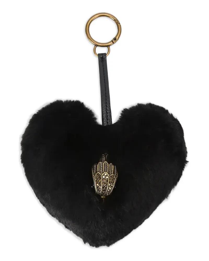 Kurt Geiger Eagle Head heart keyring - Schwarz Schwarz