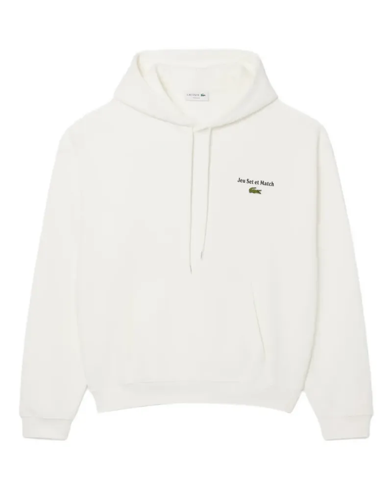 Lacoste Hoodie mit Logo - Weiß Weiß