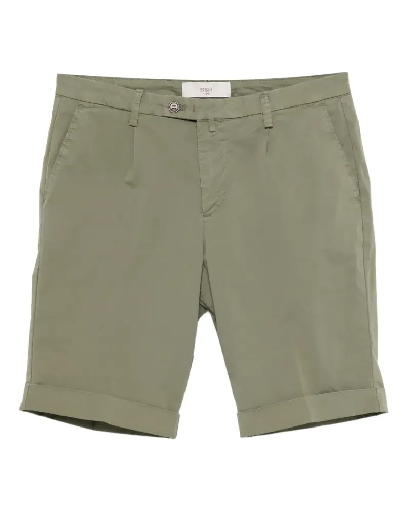 Briglia 1949 pleated turn-up shorts - Grün Grün