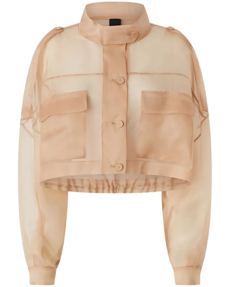 Pinko Semi-transparente Jacke - Nude Nude