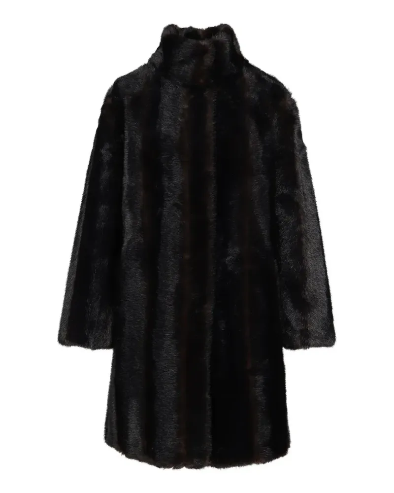 APPARIS Blair faux-fur stand-collar coat - Schwarz Schwarz