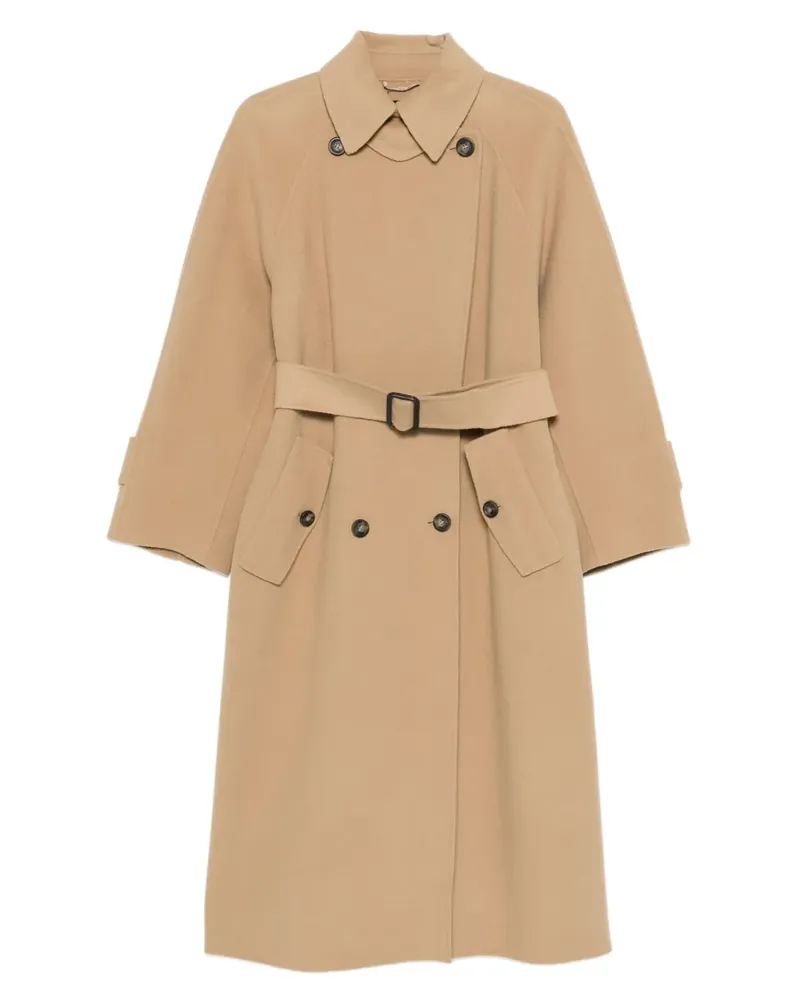 Max Mara Doppelreihiger Mantel - Nude Nude