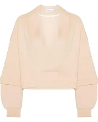 Ioana Ciolacu Sweatshirt mit V-Ausschnitt Nude