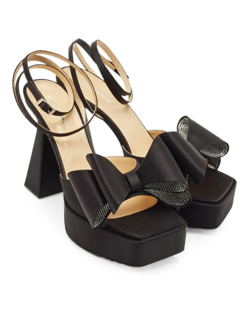 Mach & Mach Le Cadeau bow-detail platform sandals - Schwarz Schwarz