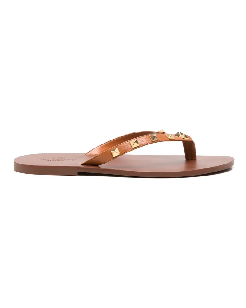 Valentino Garavani Rockstud thong sandals - Braun Braun