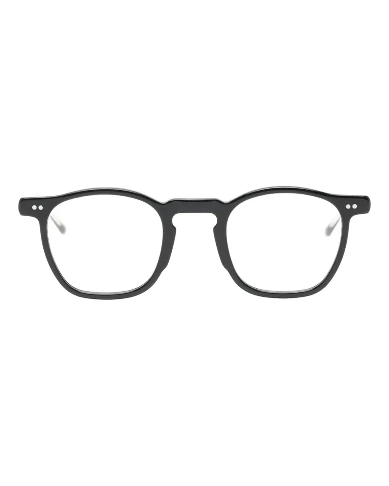 Lesca B-Brille mit eckigem Gestell - Schwarz Schwarz