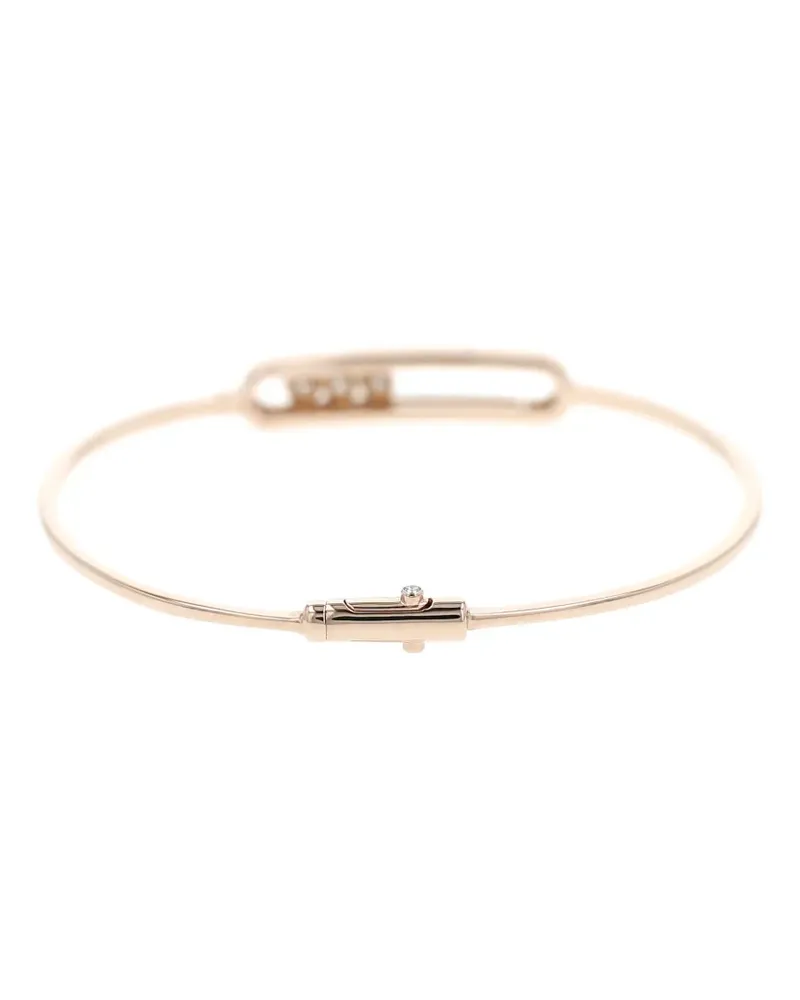 Messika 2010's Move diamond pink gold bangle bracelet - Rosa Rosa