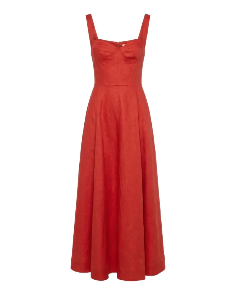 NICHOLAS Ärmelloses Anya Kleid mit Einsätzen - Rot Rot