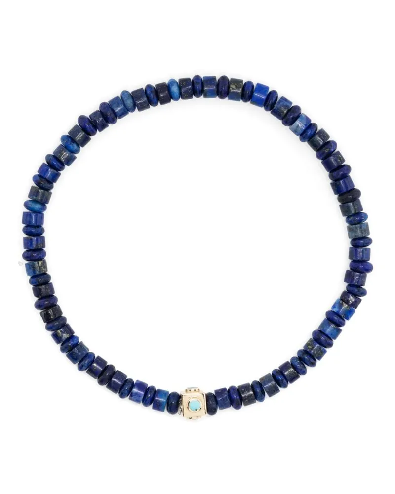 Luis Morais 14kt Gelbgoldarmband mit Lapislazuli - Blau Blau