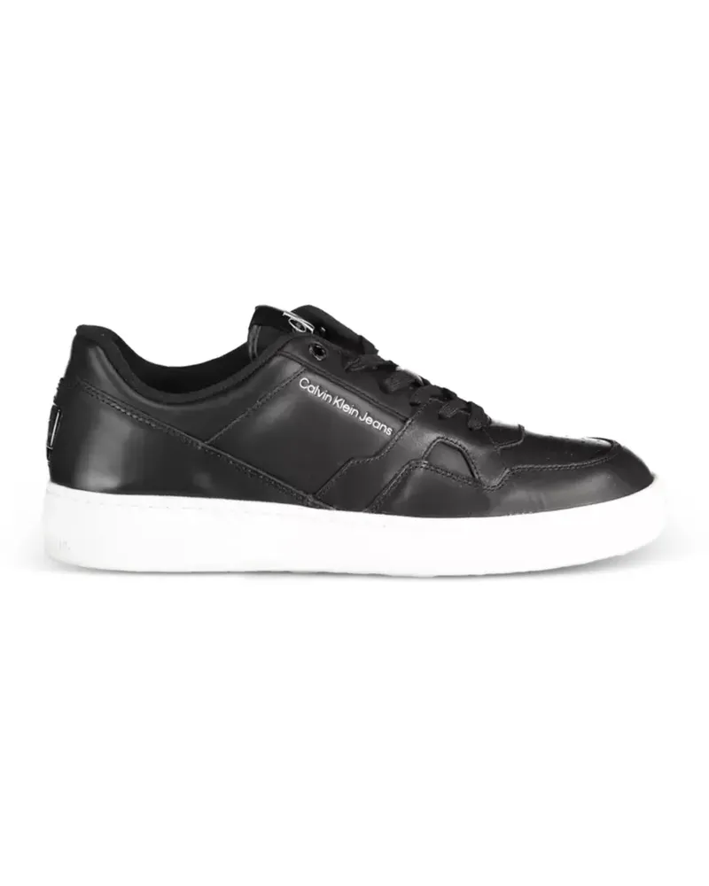 Calvin Klein logo-print lace-up sneakers - Schwarz Schwarz