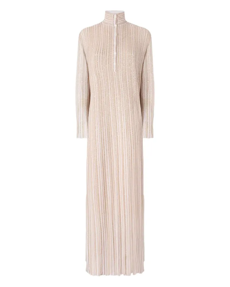 Missoni Maxikleid mit Pailletten - Weiß Weiß