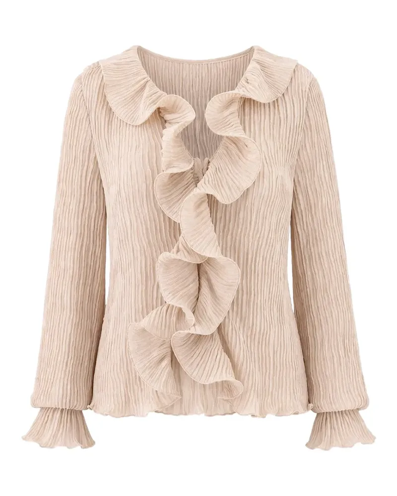 Guess Bluse mit Rüschen - Nude Nude
