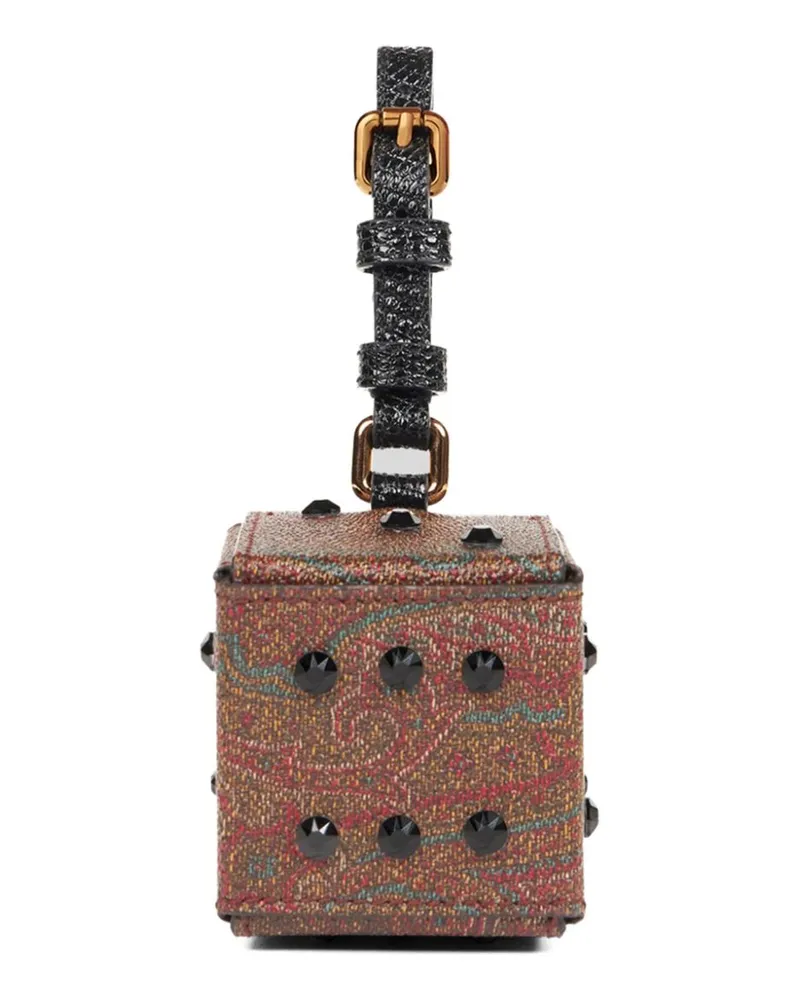 Etro Portemonnaie in Paisley-Würfelform - Braun Braun