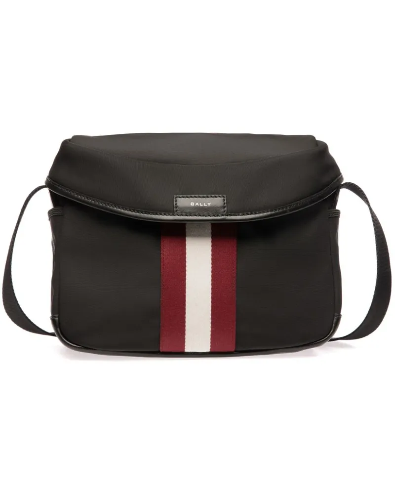 Bally Kuriertasche mit Streifendetail - Schwarz Schwarz