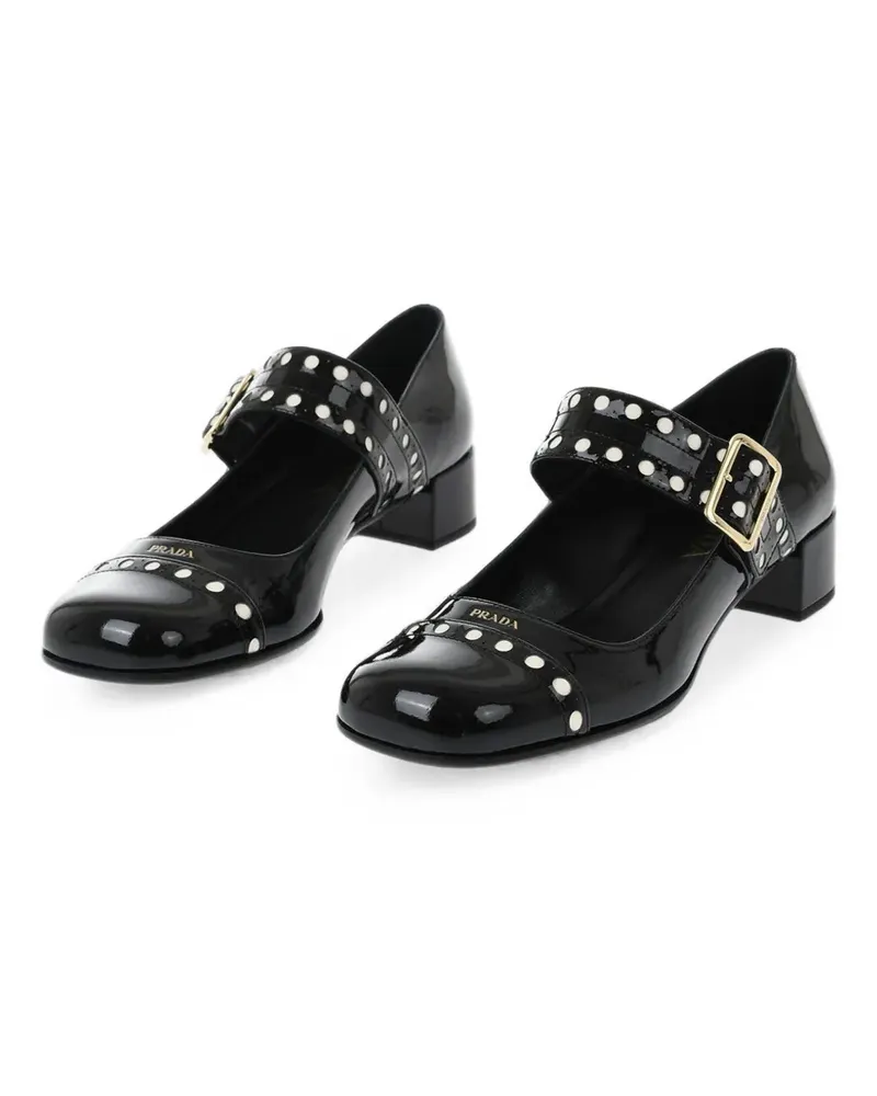 Prada Mary-Janes aus Lackleder - Schwarz Schwarz